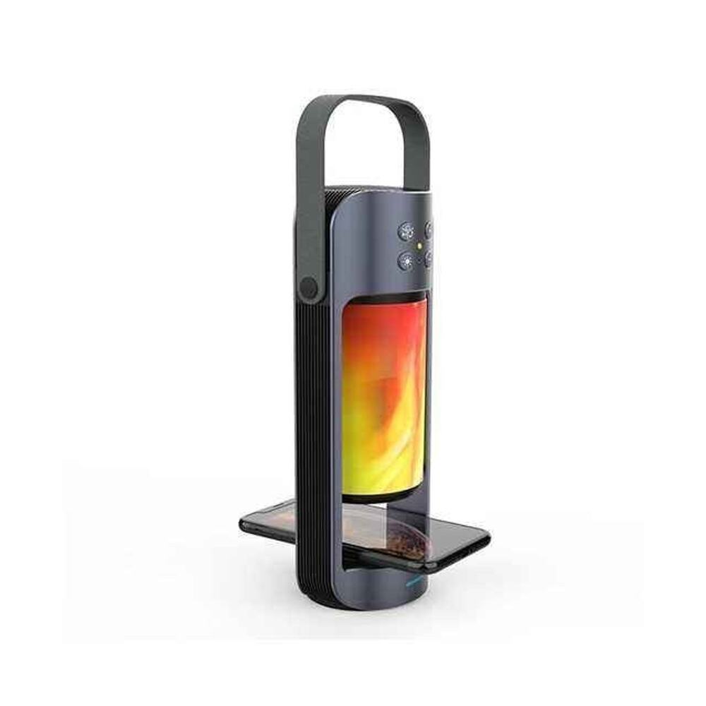 Portable LED Lamp w Speaker and Wireless Charger Flame Led Light Outdoor Indoor - Picture 6 of 6
